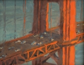 \'An Evening At The Golden Gate\' 8X10 Oil