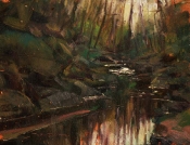 \'Autumn Creek\' 6x8 Oil