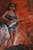 \'In Her Groove\' 10X7 Oil