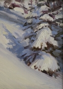 \'Snowy Tree\' 8X6 Oil