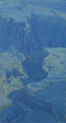 'The Inner Gorge' 16x8 Oil on Linen
