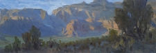 'Boynton Canyon Overlook' 6x18 Oil on Linen