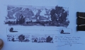 Pre-Sketch-Boynton Canyon Overlook 4x6 Pen & Markers on Paper
