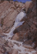 \'Approaching the Falls\' 15x10 Oil on Linen
