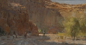 \'Canyon Riders\' 12x24 Oil on Linen
