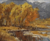 \'Fall River Bend\' 10x12 Oil on Linen
