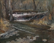 \'Early Spring Creek\' 12x15 Oil on Linen