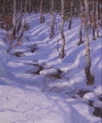 \'Long Winter Shadows\' 36x30 Oil on Linen