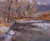 \'Winter Reflections\' 12x15 Oil on Linen