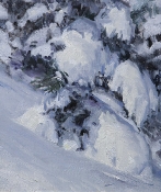 'Snow Goblin Study' 12x10 Oil on Linen