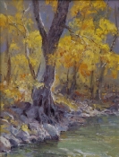 \'Autumn Along The Virgin River\' Oil on Linen