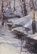 \'Fooses Creek Snow\' 9x6 Oil on Linen