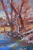 \'Late Winter Dusting\' 18X12 Oil on Linen