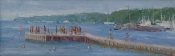 'The L Dock' 24x8 Oil on Linen