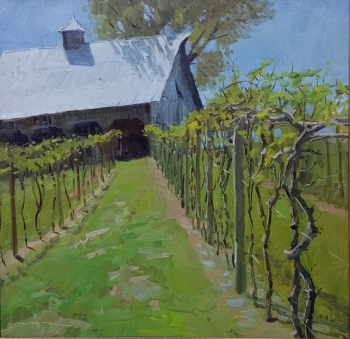 'Spring Vines' 16x16 Oil on Linen