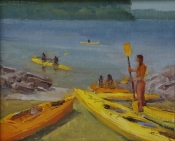 \'The Boat Launch\' 10x12 Oil on Linen