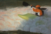 \'Dropping In\' 12X16 Oil