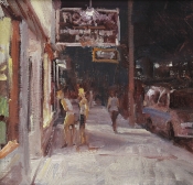 'The Window Shoppers' 12x12 Oil on Linen