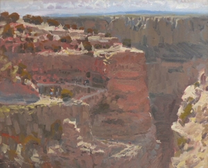 'South Kaibab Hikers' 16x20 Oil on linen