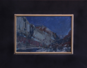 'Moonlit Canyon Walls' 8x12