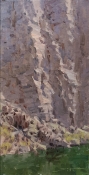 'A Slice of the Canyon' 12x6 Oil on Linen