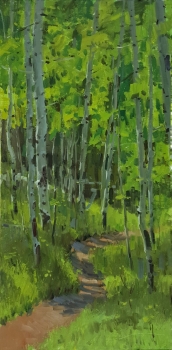 'Along The Colorado Trail' 24x12 Oil on Linen