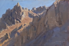 'Distant Peak' 8x12 Oil on Linen