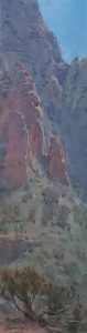 'Distant Towers' 16x4 Oil on Linen