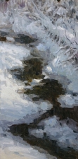 'Gently Down The Stream' 12x6 Oil on Linen