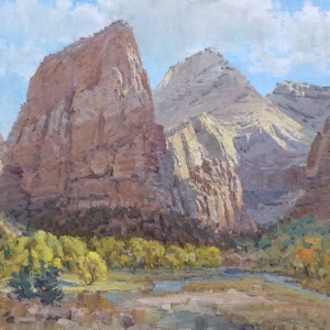 'Meanders Through Big Bend' 24x24 Oil on Linen