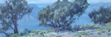 'Mojave Gardens' 6x18 Oil on Linen