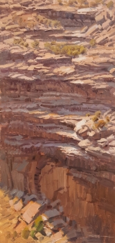 'Pouroff Rock Gardens' 24x12 Oil on Linen