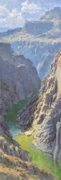 'The Inner Gorge' 36x12 Oil on Linen