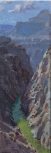'The Inner Gorge' 18x6 Oil on Linen