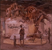 'Tyrannosaurus' 8x8 Oil on Linen