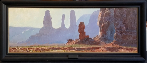 'Weathered Towers' 51x24 Oil on Linen