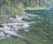 'Jenny Lake Shores' 10x12 Oil on Linen