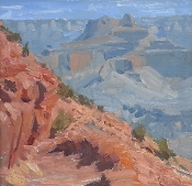 'Along The South Kaibab' 12x12 Oil on Linen