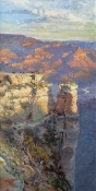 'Sunrise on Moran Point' 48x24 Oil on Linen