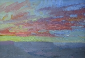 'Sunset from Yavapai' 8x12 Oil on linen