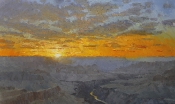 'Sunset Over The Abyss' 30x50 Oil on Linen