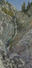 'Agnes Vaile Falls' 16x8 Oil on Linen