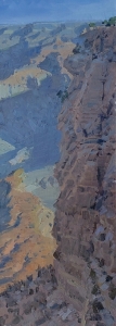 'Mojave Cliffs' 18x6 Oil on Linen