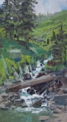 'Natures Angles' 12x6 Oil on Linen