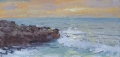 'Sunset at La Jolla' 4x8 Oil on Linen