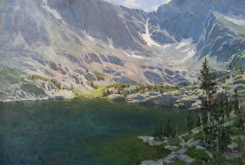 'Alpine Backdrop' 24x36 Oil on Linen