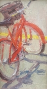 \'Red Cruiser\' 12x6 Oil on Linen