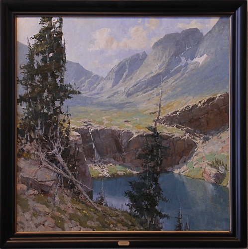 \'Kit Carson From Willow Lake\' 48x48 Oil on Linen