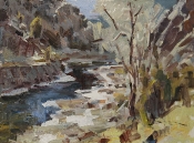 \'March Canyon\' 8x12 Oil on Linen