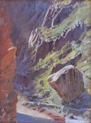 \'On The Bright Angel Trail\' 16x12 Oil